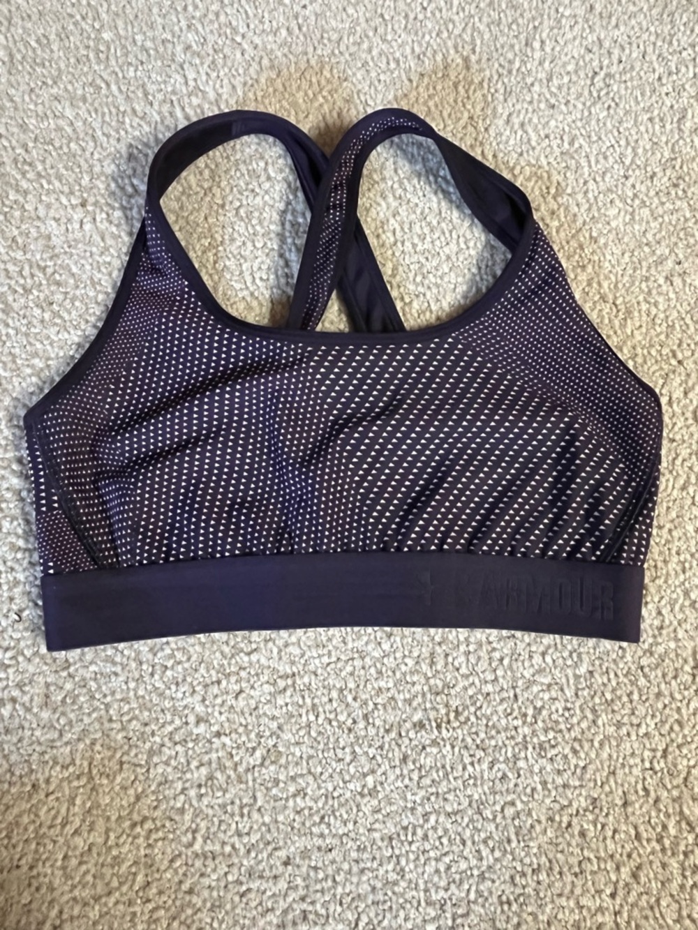 Under Armour Purple Patterned Active Set - Sports Bra & Leggings - Picture 3 of 9